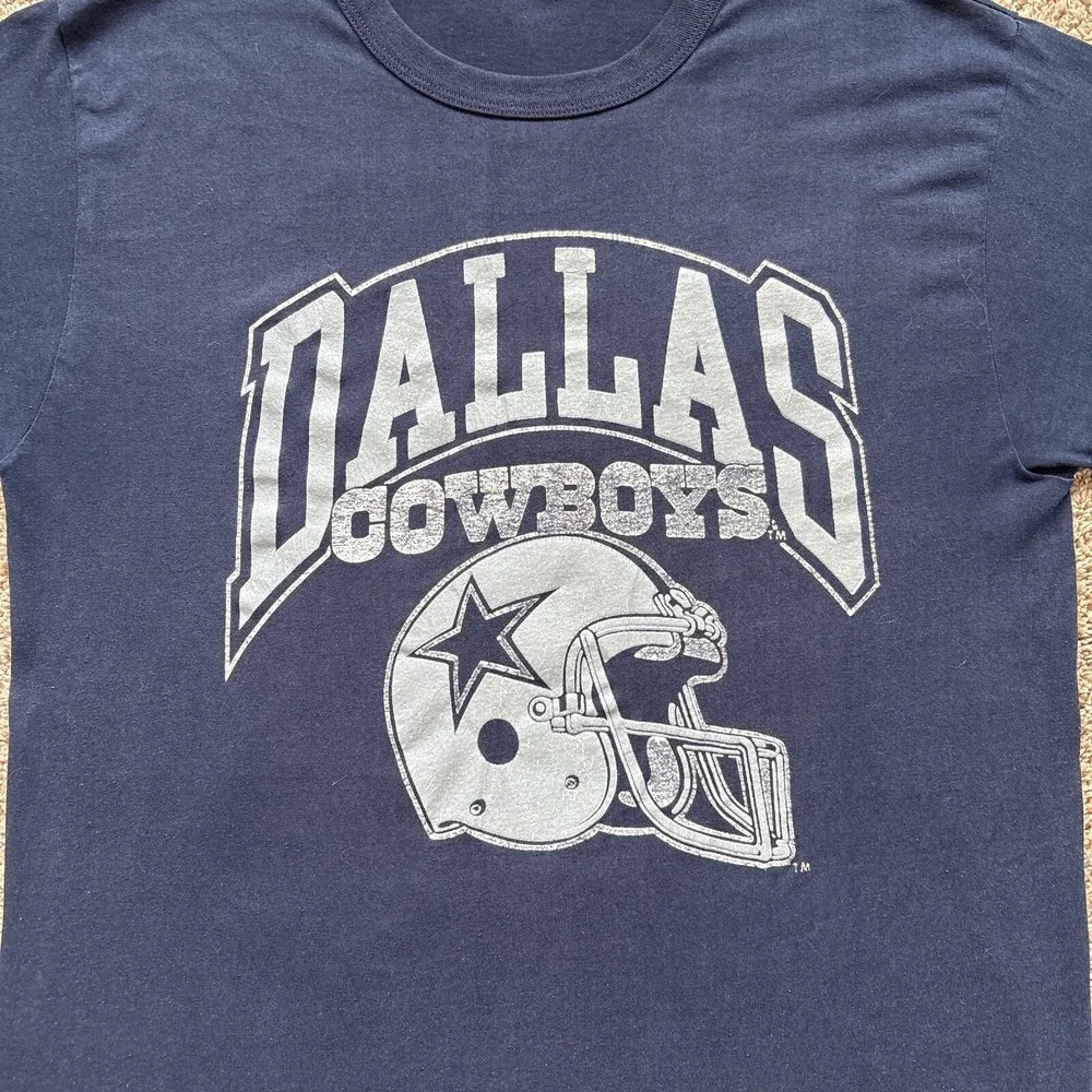 Vintage 80s Champion Dallas Cowboys Single‎ Stitch T Shirt XL - Picture 2 of 5